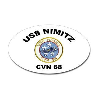 USS Nimitz CVN 68 Oval Decal for $4.25