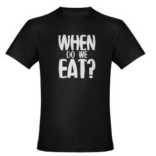 When Do We Eat? Organic Mens Fitted T Shirt (dark for