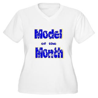 Models Womens Plus Size V Neck T Shirt