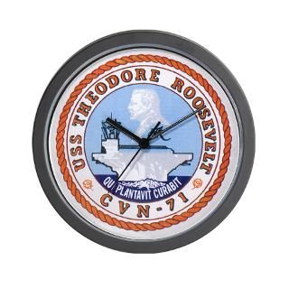 USS Theodore Roosevelt CVN 71 US Navy Ship Wall Cl for $18.00
