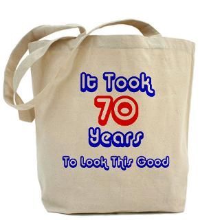 70 Year Old Gifts  70 Year Old Bags  70th Birthday Tote Bag