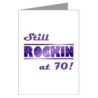 Still Rockin At 70 Greeting Card