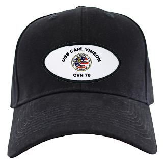 Aircraft Carrier Hats & Caps  USS Carl Vinson CVN 70 Baseball Hat
