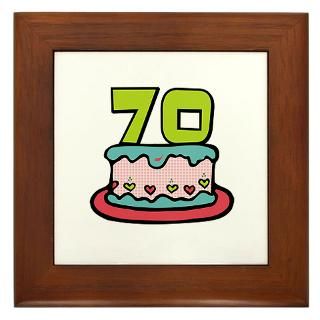 70Th Birthday Framed Art Tiles  Buy 70Th Birthday Framed Tile