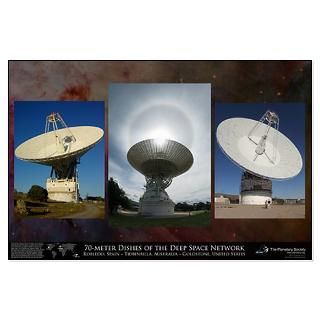 70 meter Dishes of the Deep Space Network poster