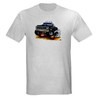 1970 72 Chevy C10 Black Truck T Shirt by MaddDoggTrucks