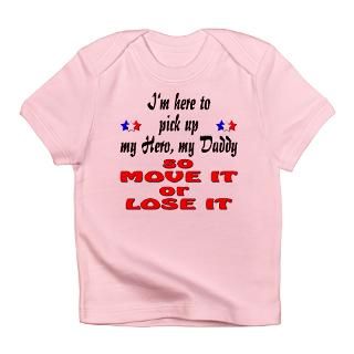 Air Force Gifts  Air Force T shirts  Hero Daddy Move It Infant T