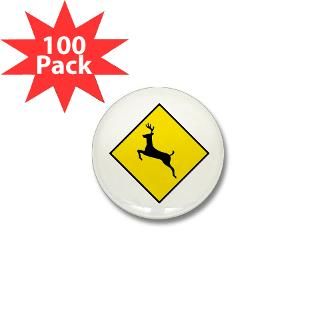 deer crossing sign mini button 100 pack $ 77 99