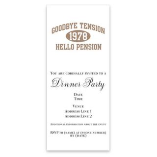 Hello Pension 1978 Invitations by Admin_CP8898947  507267492