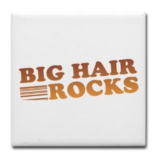 Big Hair Rocks 80s Tile Coaster
