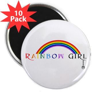 Rainbow Girl 2.25 Magnet (10 pack)