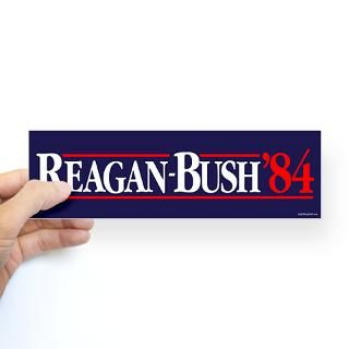 Reagan Bush 84 Campaign Sticker (Bumper)