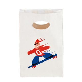 funny skateboarding canvas lunch tote $ 14 85