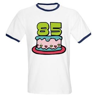 85 Year Old Birthday Cake Long Sleeve T Shirt by keepsake_arts