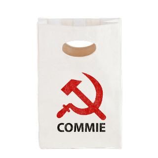 vintage commie canvas lunch tote $ 14 85