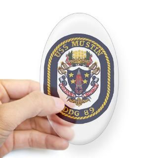 USS Mustin DDG 89 Oval Decal for $4.25