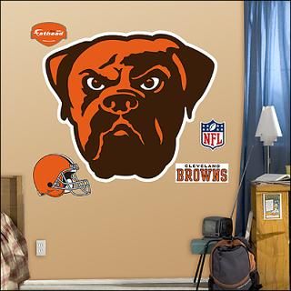cleveland browns logo fathead wall graphic $ 89 99