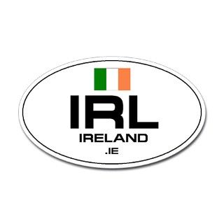 UN Style Oval Automobile Sticker   Ireland Sticker by lonestar_ent