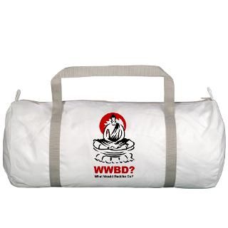 Buddha Gifts  Buddha Bags  What Would Buddha Do? Gym Bag