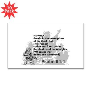 Psalm 911 Soldiers Prayer Sticker by InspirationalbyDesignUSA