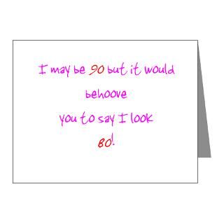 90 Gifts  90 Note Cards  90 behoove you Note Cards (Pk of 20)