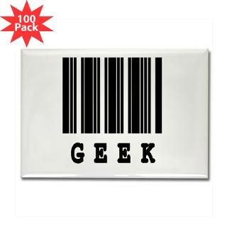 and Entertaining  Geek Barcode Design Rectangle Magnet (100 pack