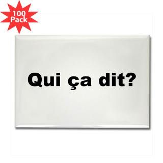 Kitchen and Entertaining  Qui ça dit? Rectangle Magnet (100 pack