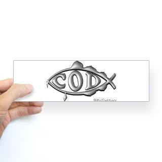 Cod Fish Bumper Bumper Sticker by biotruth_101