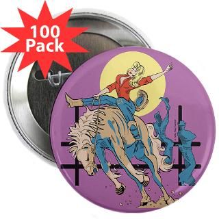 sexy cowgirl riding bronco horse 2 25 button 100 $ 101 99