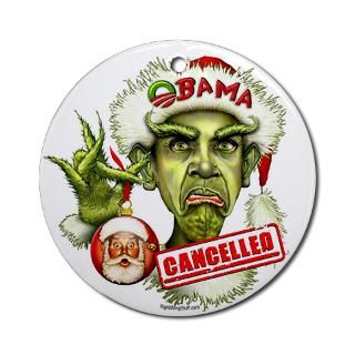 obama grinch round ornament $ 9 99