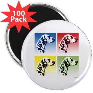 Kitchen and Entertaining  Dalmatian Pop Art 2.25 Magnet (100 pack