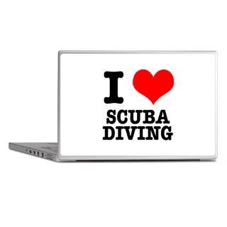 Custom Gifts  Custom Laptop Skins  I Heart (Love) Scuba Diving