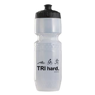 Bicycle Gifts  Bicycle Water Bottles  TRI hard. Trek Water Bottle