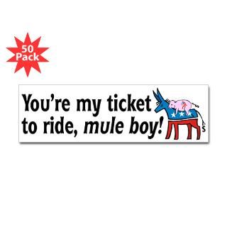 president obama mule boy bumper sticker 50 pk $ 111 99