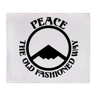 Peace The Old Fashioned Way Fleece Blankets  Peace The Old Fashioned