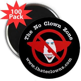 no clown zone anti clown 2 25 magnet 100 pack $ 112 94