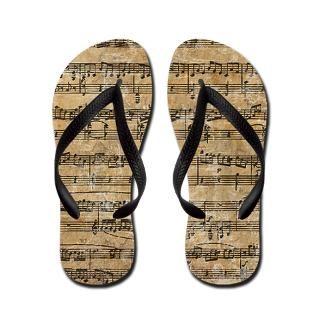 Classic Gifts  Classic Bathroom  Vintage Sheet Music Flip Flops