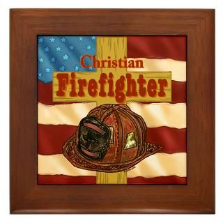 Christian Firefighter  ArtMuvz Illustration Custom T Shirts Gifts T