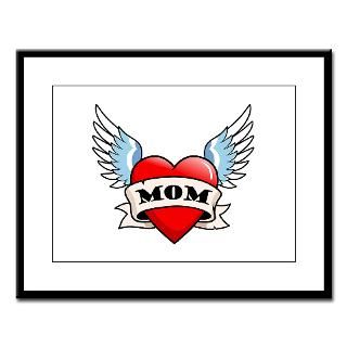 Mom Tattoo Winged Heart  Big Brother / Sister and new baby gifts