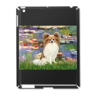Dog Art Gifts  Dog Art IPad Cases  Lilies & fawn Papillon iPad2