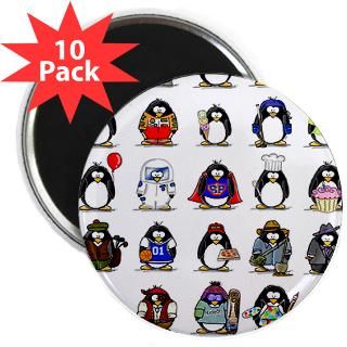 Lots of Penguins 2.25 Magnet (10 pack)