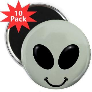 Alien Smiley Face 2.25 Magnet (10 pack)