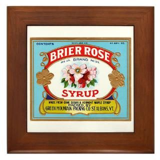 Vintage Syrup Label Large Framed Print