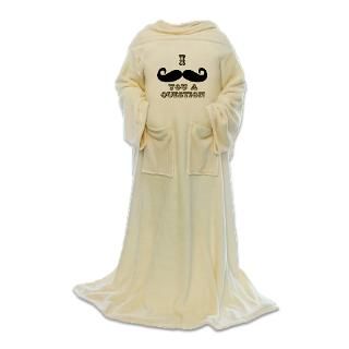 Handlebar Gifts  Handlebar Home Decor  Moustache Question Blanket
