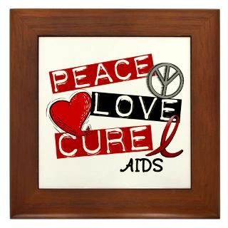 PEACE LOVE CURE AIDS T Shirts & Gifts  Awareness Gift Boutique