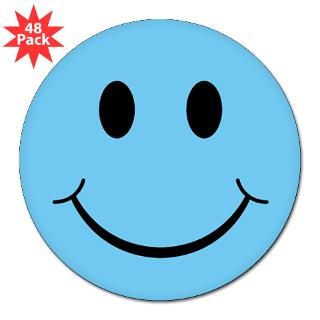 Blue Smiley Face  The Spanked Monkey Tees