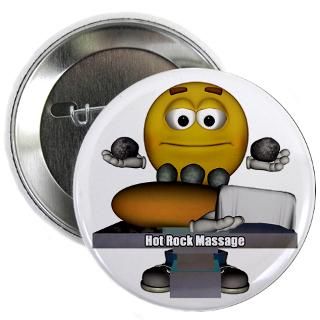 Smiley Hot Rock Massage 2.25 Button