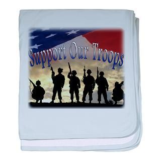 Support Our Troops Baby Blankets for Boys & Girls  