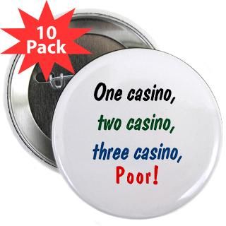 123 Casino 2.25 Button (10 pack) for $28.00