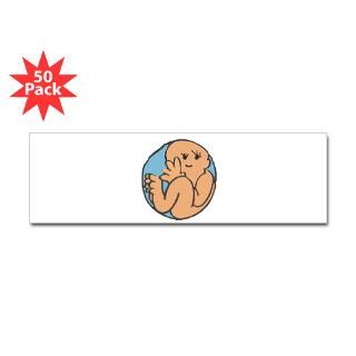 Baby in Belly Rectangle Sticker 50 pk)